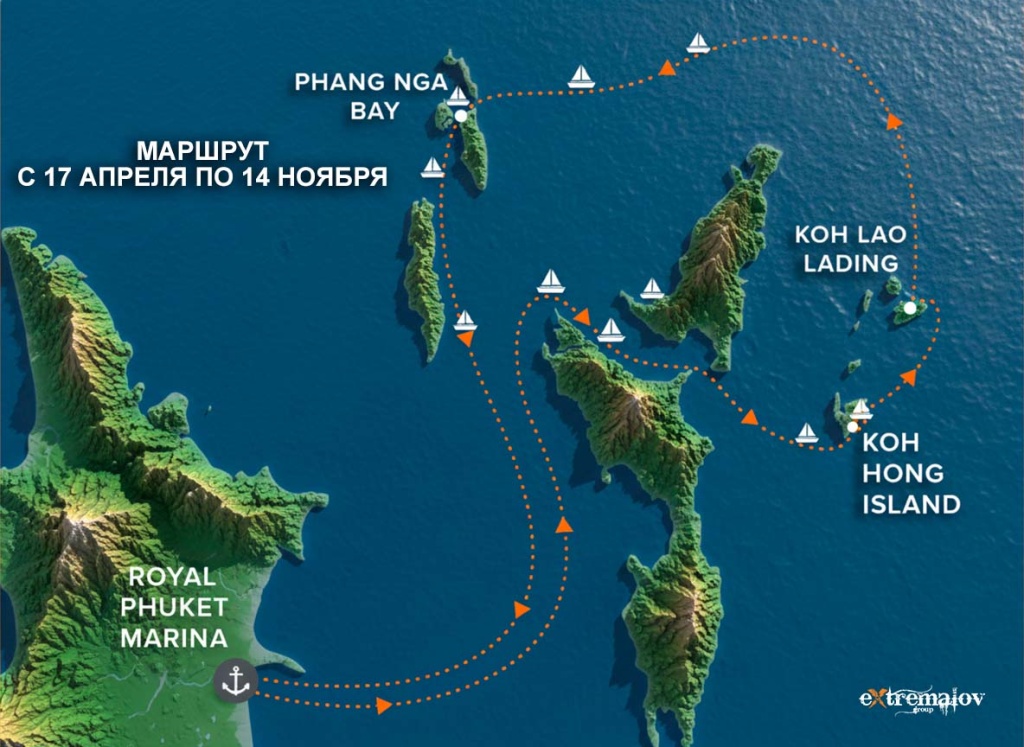 Совместная аренда моторной яхты VIP Тура на острова Пхукета