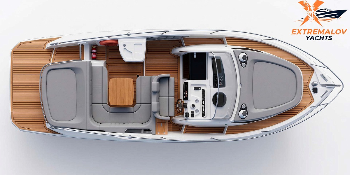 Продажа круизера Cranchi 30 Endurance - план верхней палубы
