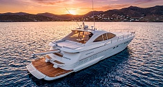 Аренда яхты Pershing 54 на Миконосе - на закате