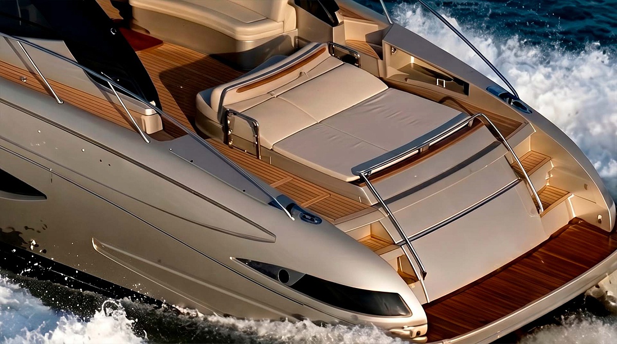 Аренда яхты Riva 63 Vertigo во Франции - лежаки на корме яхты