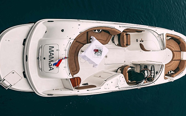 Аренда катера Chaparral Sunesta 254 МАМБА в Петербурге - вид сверху
